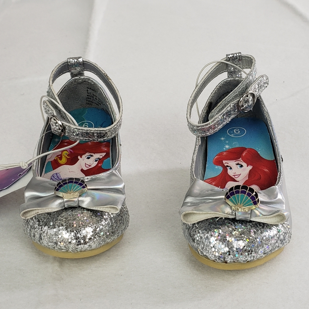 Disney Princess Silver Glitter Kids Shoes!